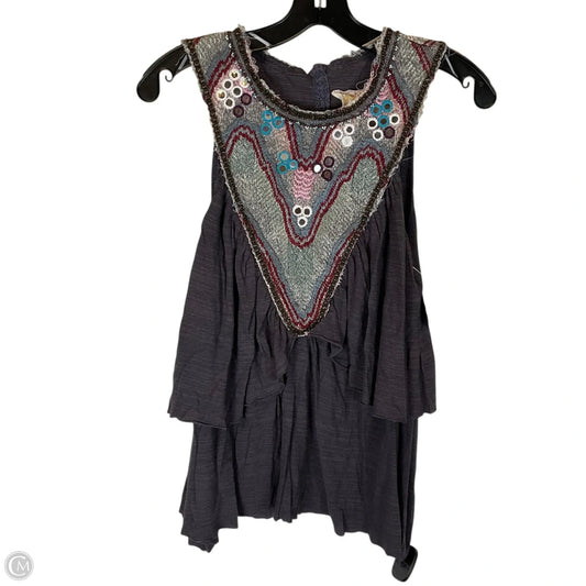 Top Short Sleeve By Free People In Purple, Size: S