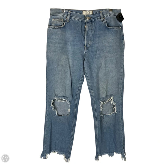 Jeans Wide Leg By We The Free In Blue Denim, Size: 8