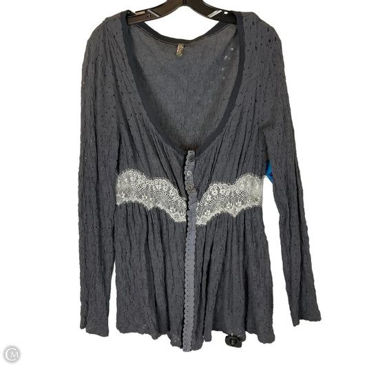 Cardigan By Free People In Grey, Size: L