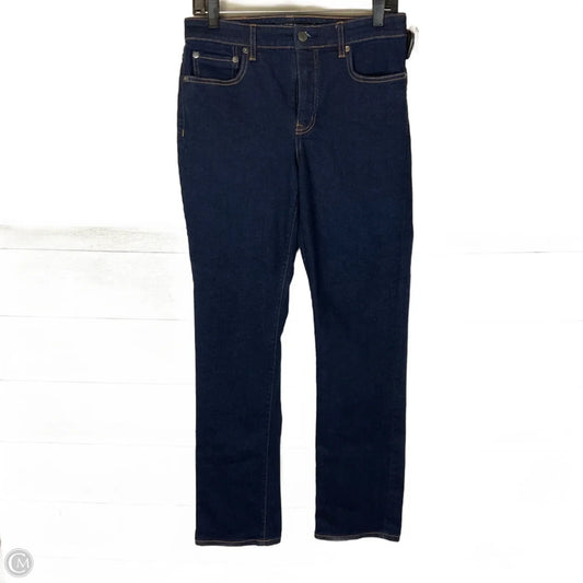 Jeans Straight By Lauren By Ralph Lauren In Blue Denim, Size: 6