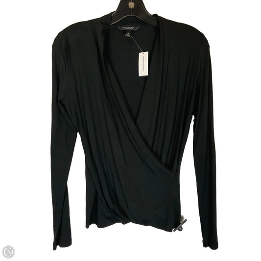 Top Long Sleeve By Banana Republic In Black, Size: Xs