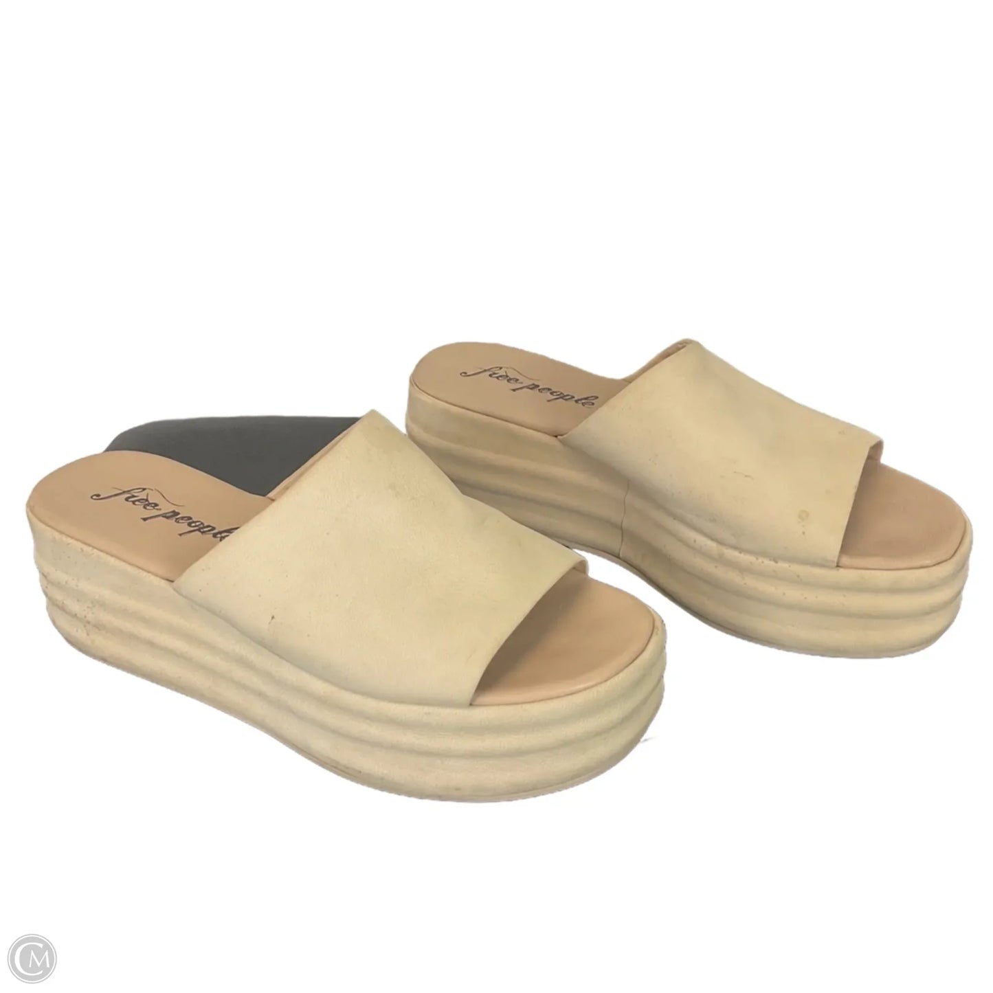 Sandals Heels Platform By Free People In Cream, Size: 9.5