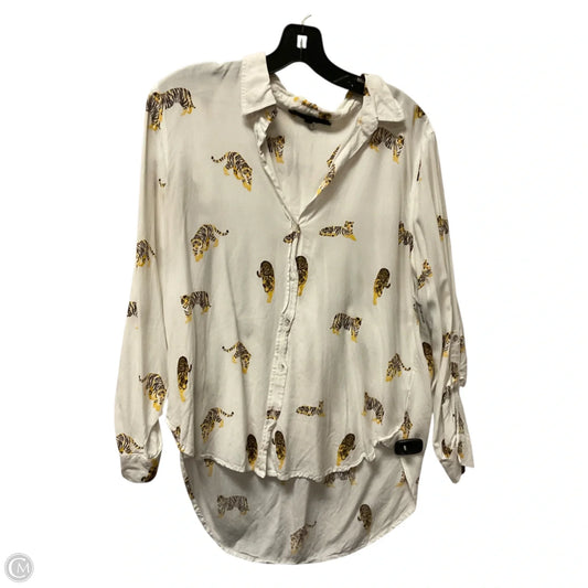 Top Long Sleeve By Jane And Delancey In White, Size: M