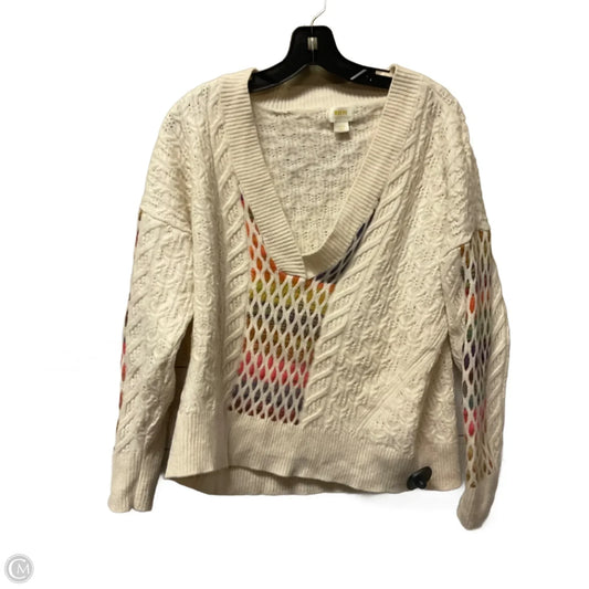 Sweater By Maeve In Cream, Size: L