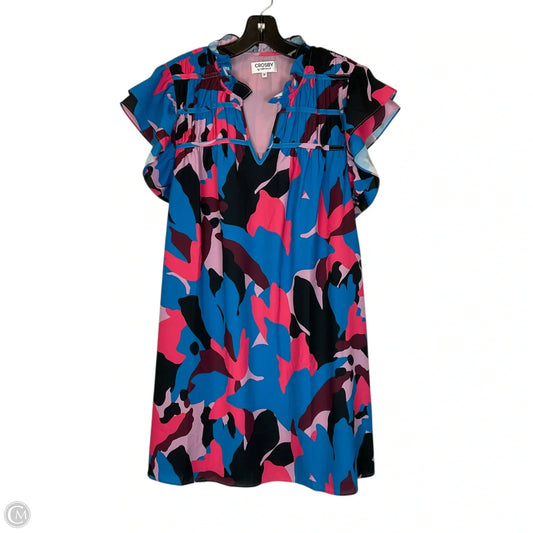 Dress Casual Short By Crosby In Blue & Purple, Size: M
