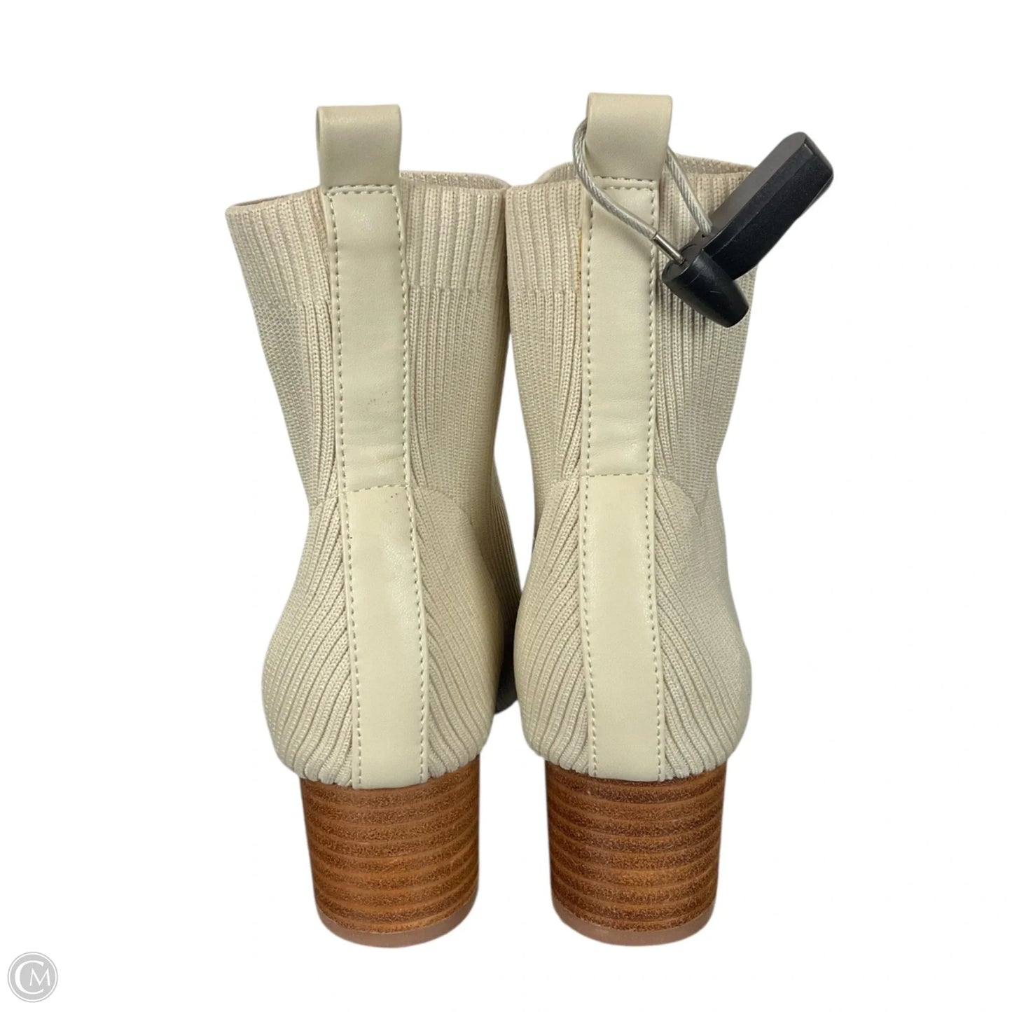 Boots Ankle Heels By Joie In Cream, Size: 7.5