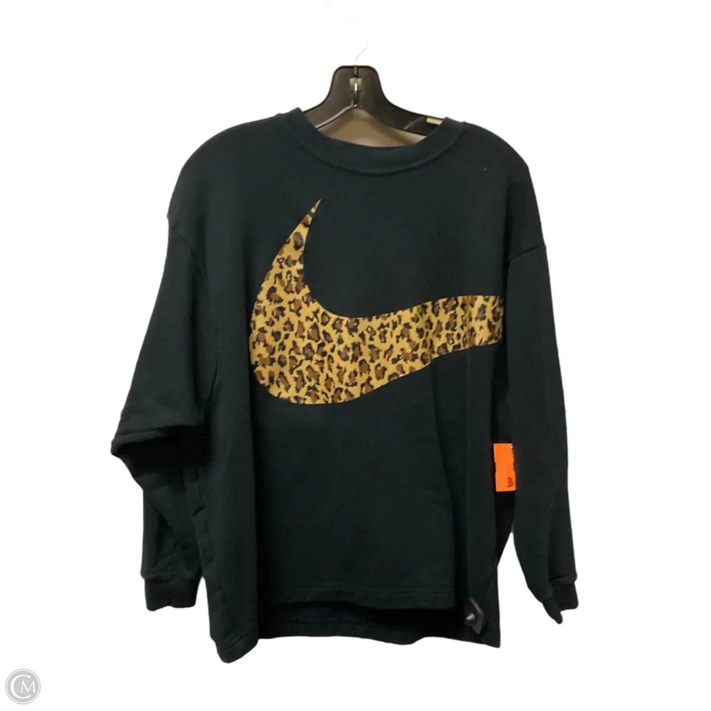 Sweatshirt Collar By Nike Apparel In Black, Size: M