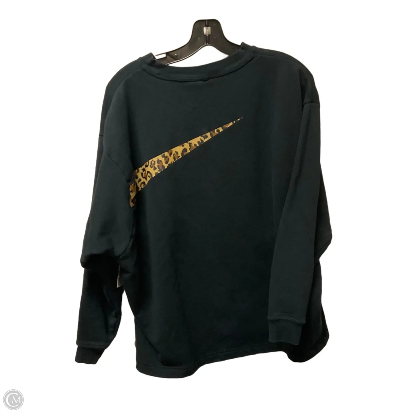 Sweatshirt Collar By Nike Apparel In Black, Size: M