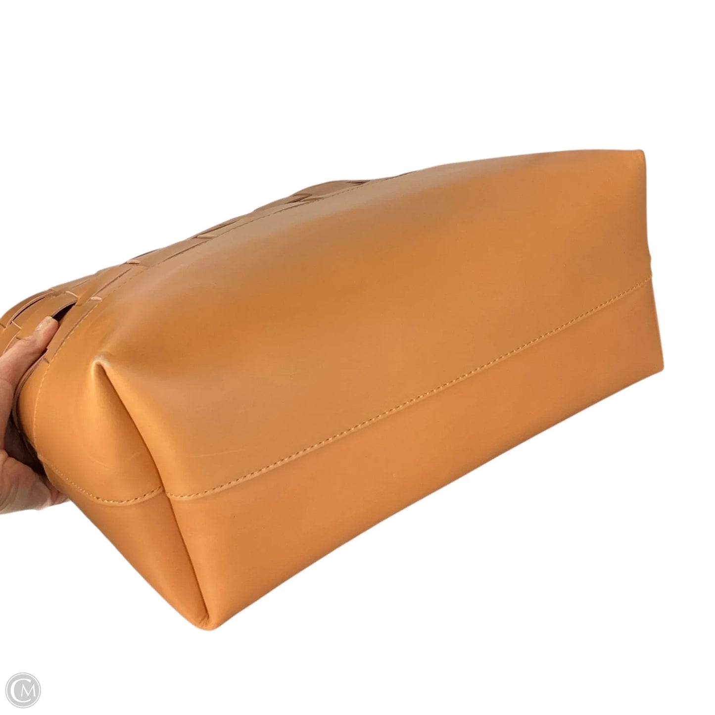 Handbag Leather By Able, Size: Large