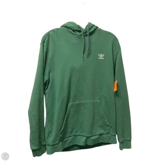 Sweatshirt Hoodie By Adidas In Green, Size: S
