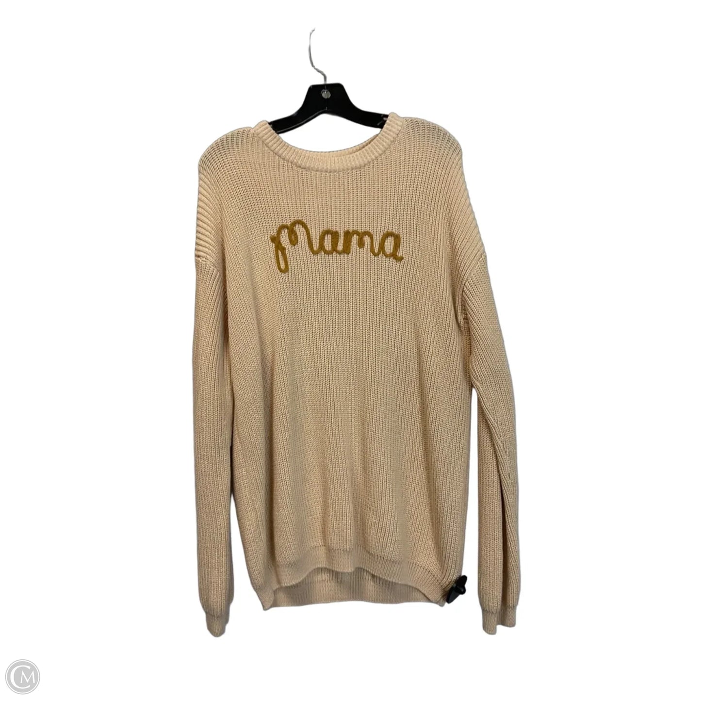 Sweater By Clothes Mentor In Tan, Size: M