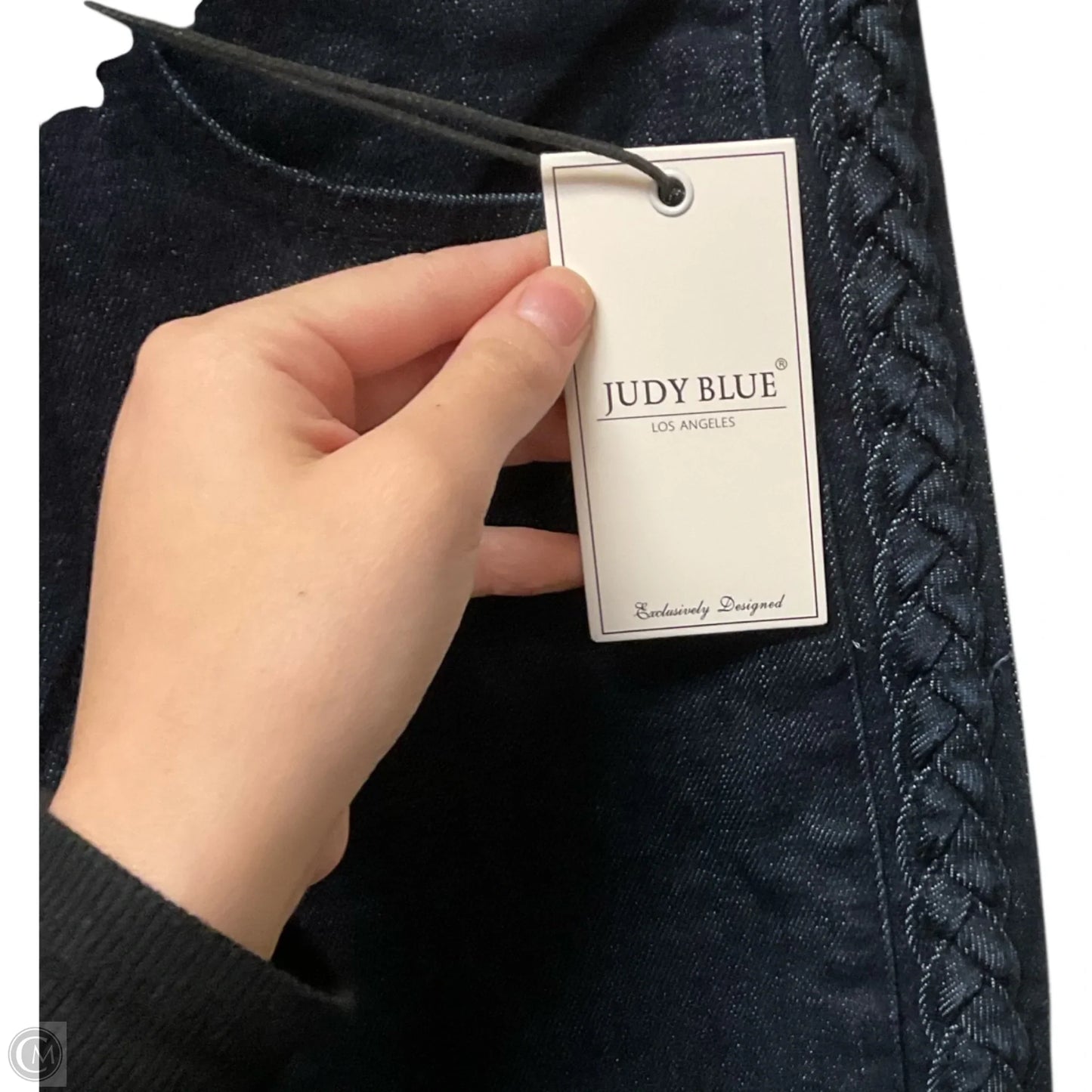 Jeans Wide Leg By Judy Blue In Blue Denim, Size: 8