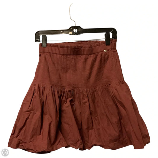 Skirt Mini & Short By Anthropologie In Orange, Size: Xl