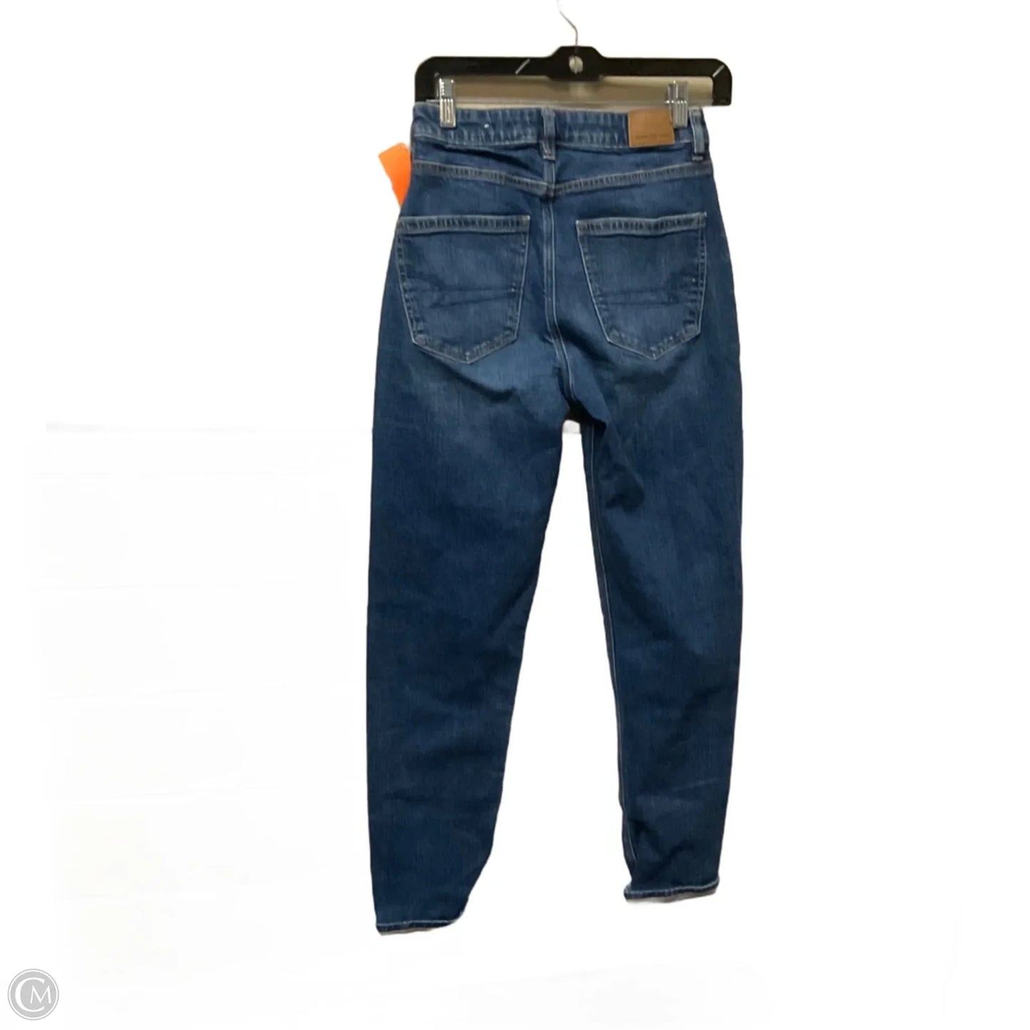 Jeans Straight By American Eagle In Blue Denim, Size: 2