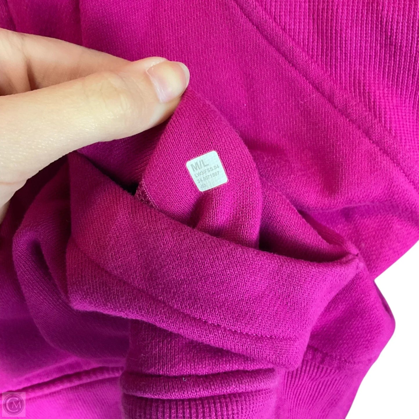 Athletic Jacket By Lululemon In Pink, Size: M/L