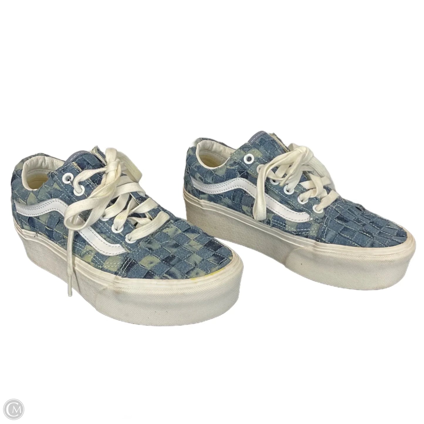 Shoes Sneakers By Vans In Blue, Size: 7