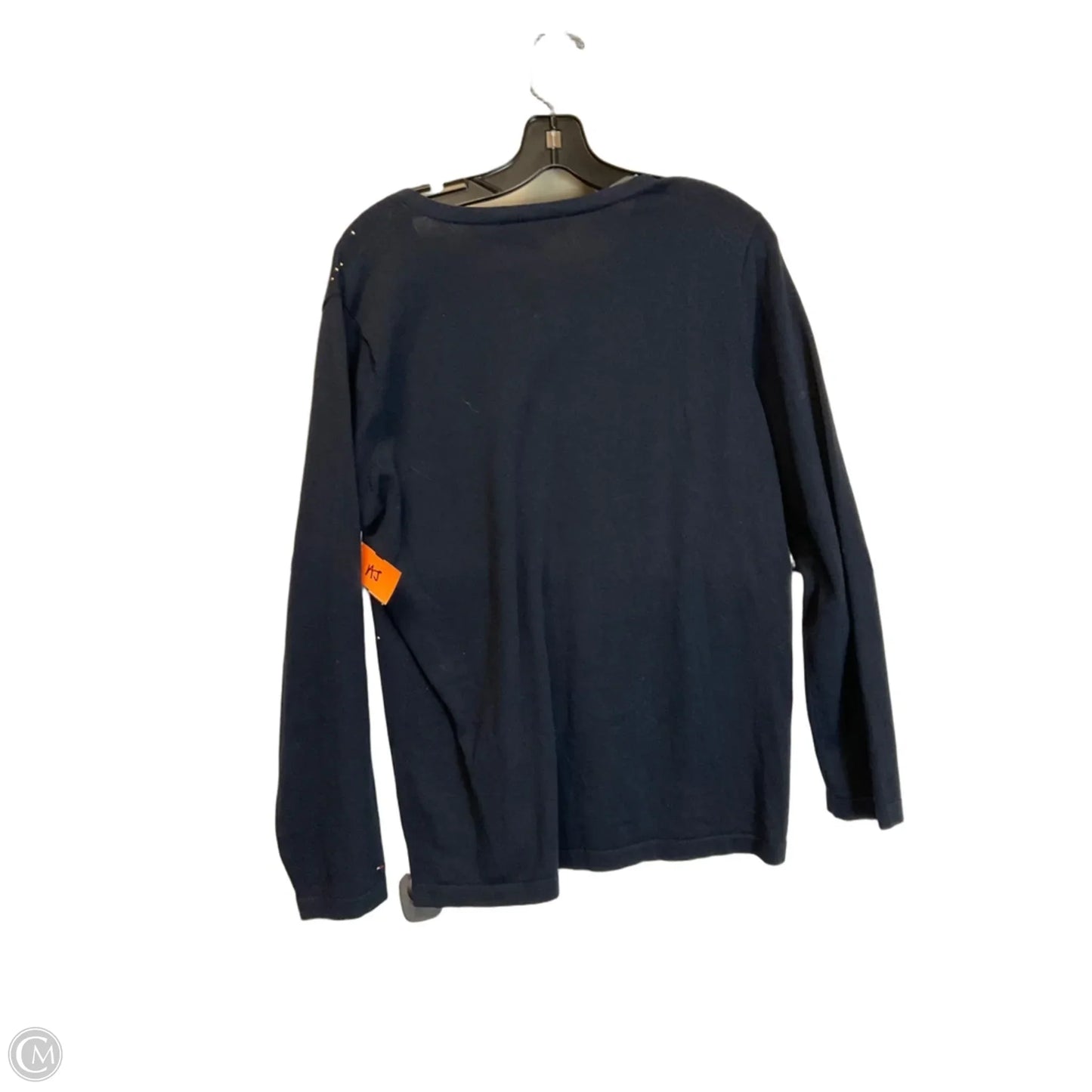 Top Long Sleeve By Tommy Hilfiger In Navy, Size: L