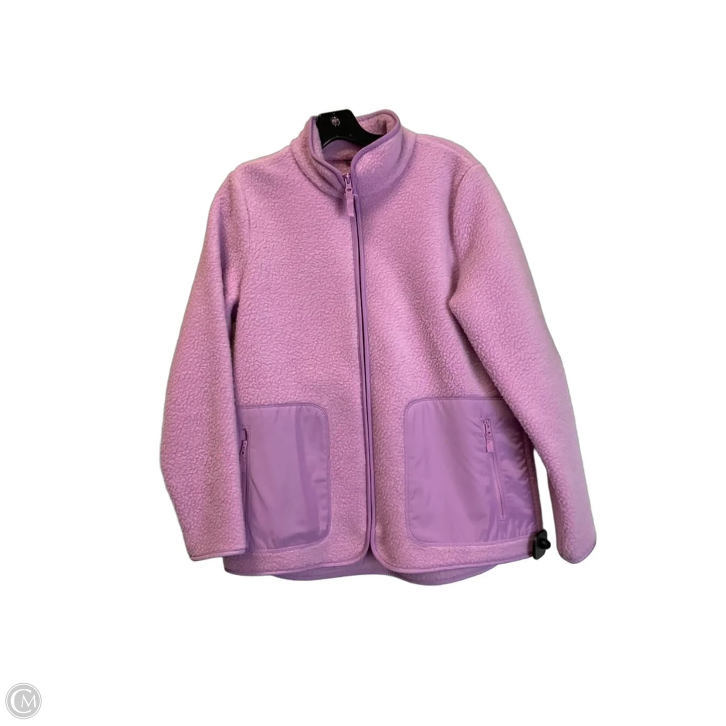 Jacket Fleece By Talbots In Purple, Size: M