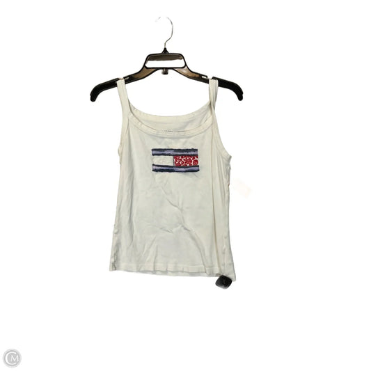 Top Sleeveless By Tommy Hilfiger In White, Size: M