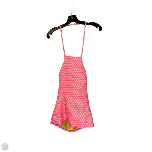 Top Sleeveless Designer By Lilly Pulitzer In Pink & Yellow, Size: 4