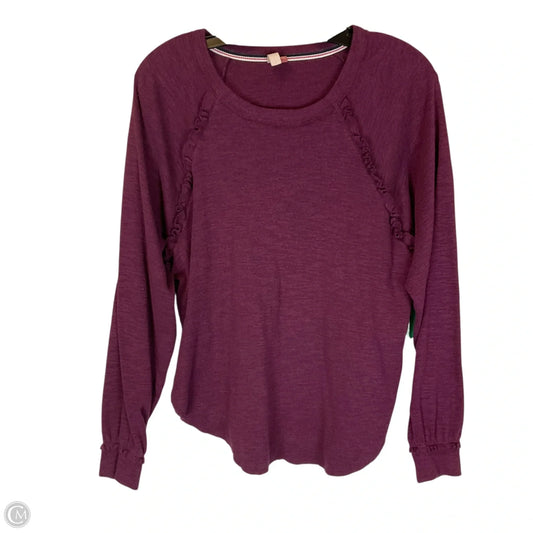 Top Long Sleeve By Pilcro In Purple, Size: S