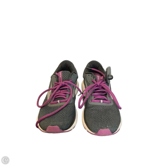 Shoes Athletic By Brooks In Grey & Purple, Size: 8.5