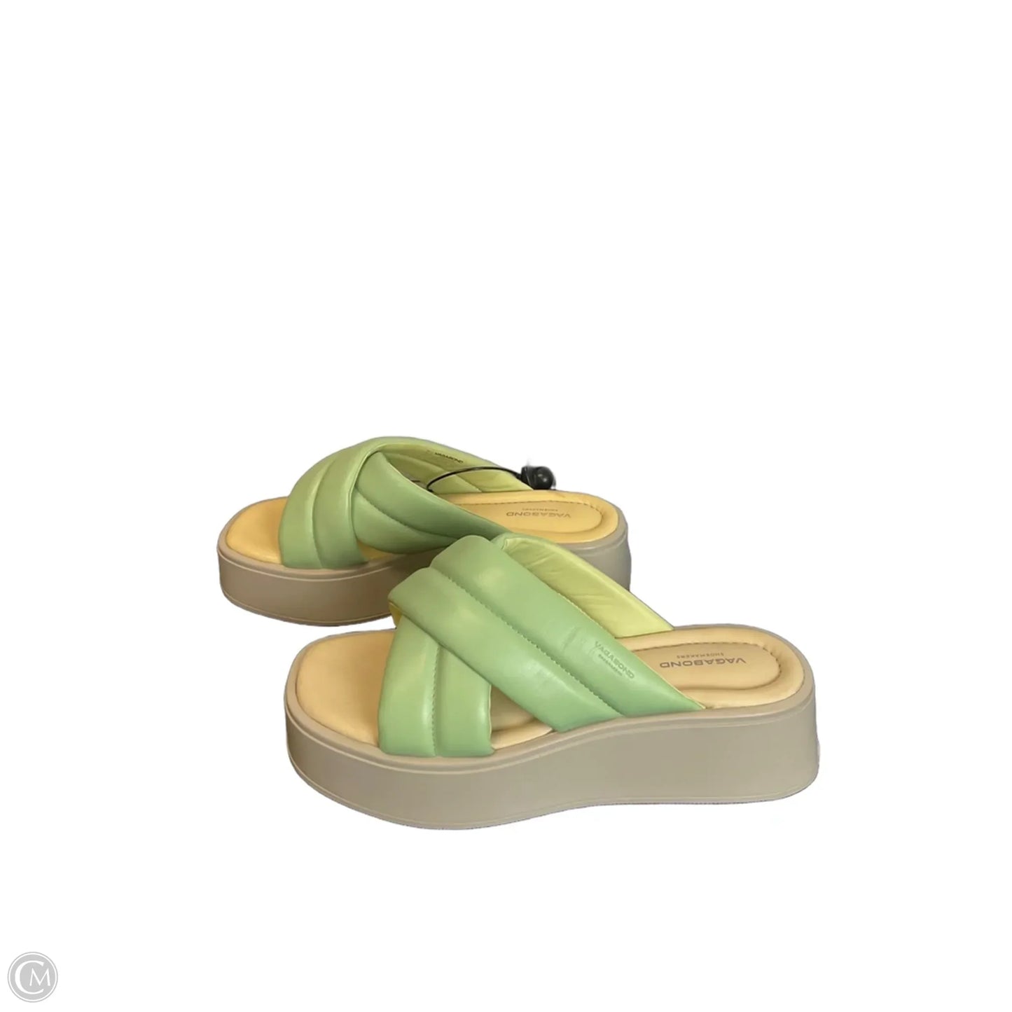 Sandals Heels Platform By Clothes Mentor In Green, Size: 8.5