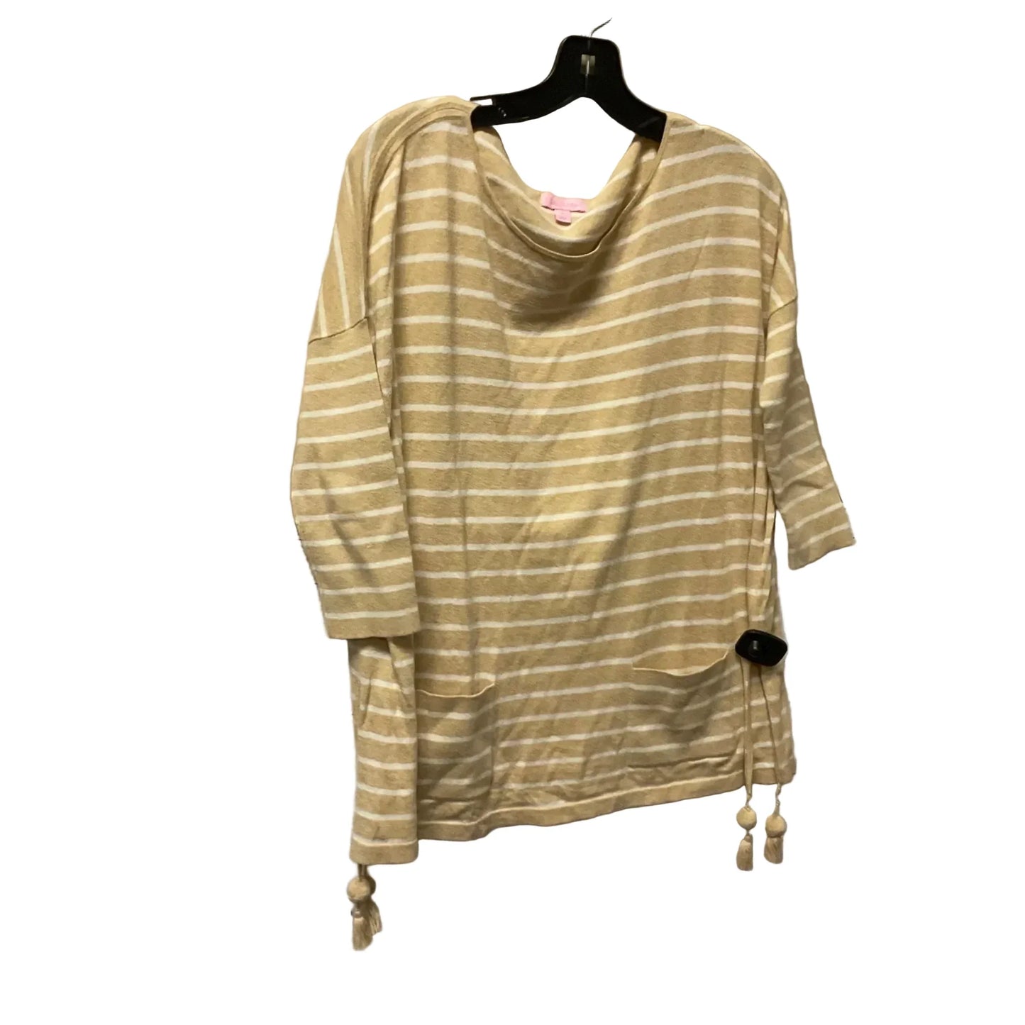 Top Long Sleeve Designer By Lilly Pulitzer In Tan, Size: S