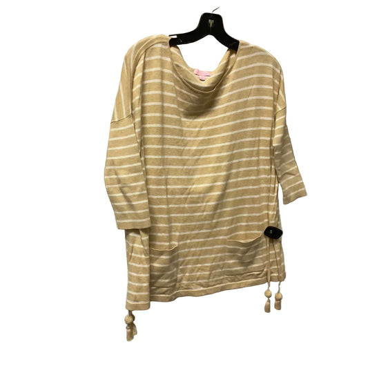 Top Long Sleeve Designer By Lilly Pulitzer In Tan, Size: S