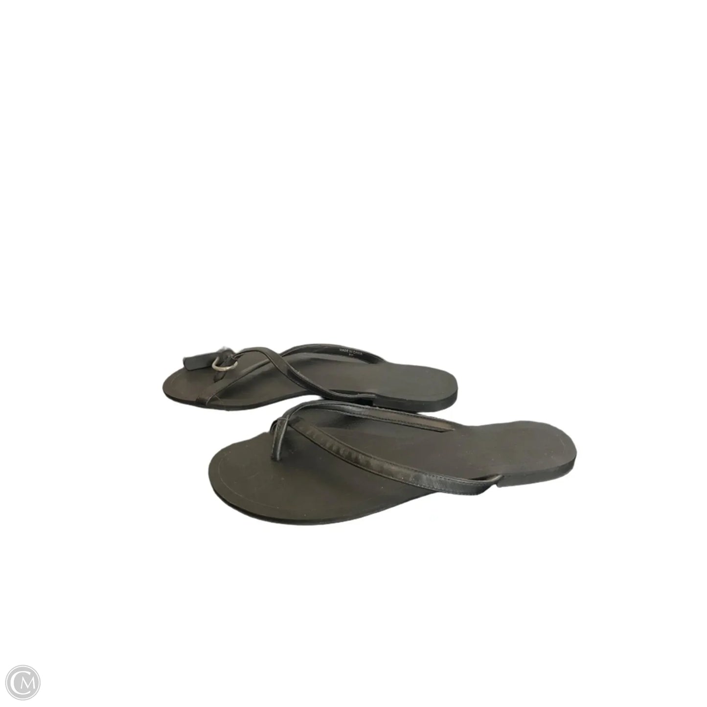 Sandals Flip Flops By Banana Republic In Black, Size: 7