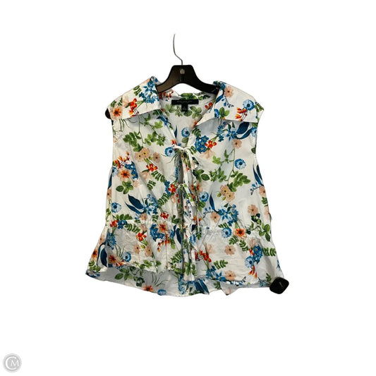 Top Sleeveless By Marc New York In Floral Print, Size: L
