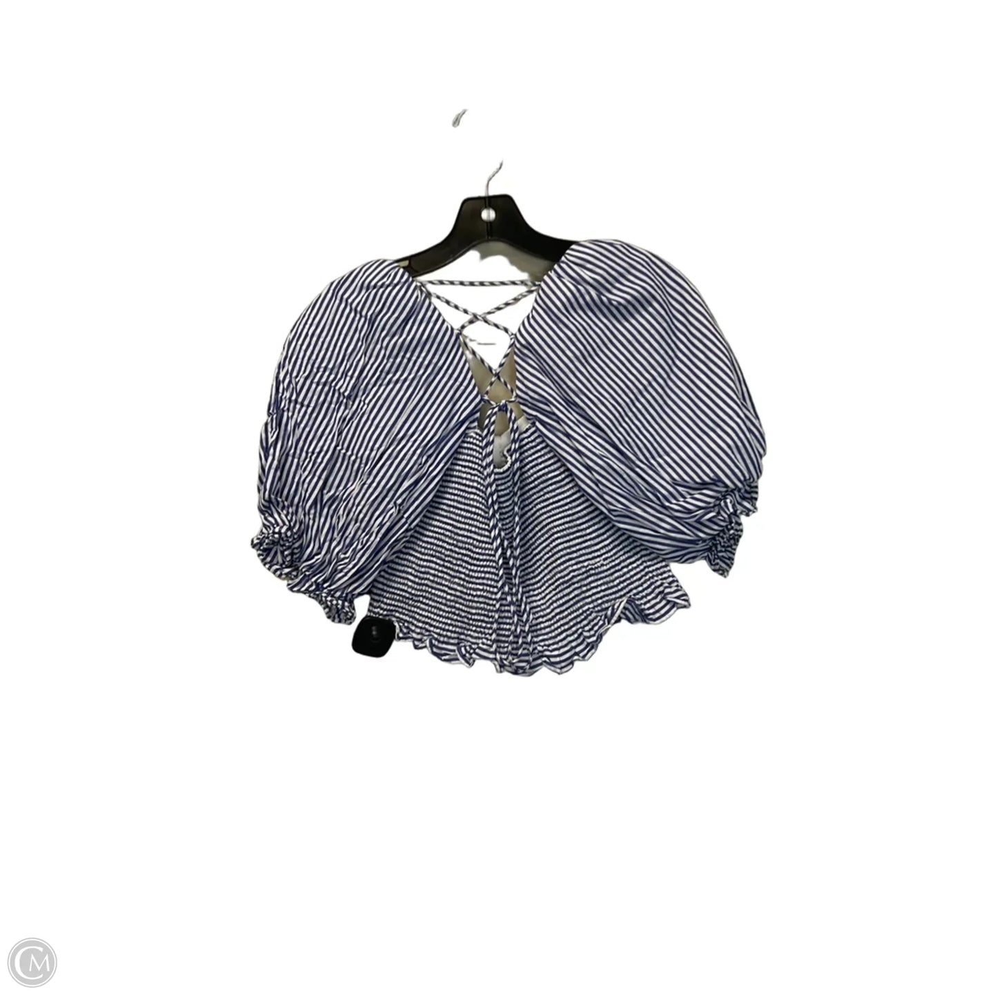 Top Short Sleeve By Clothes Mentor In Striped Pattern, Size: M
