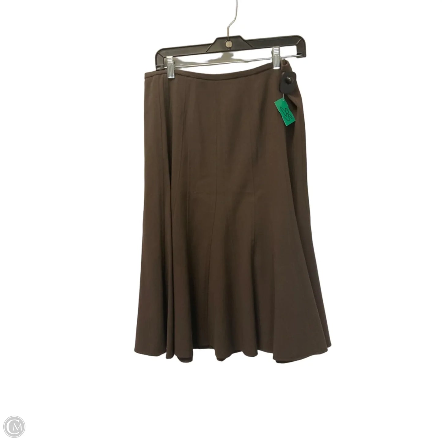 Skirt Midi By Larry Levine In Brown, Size: 8