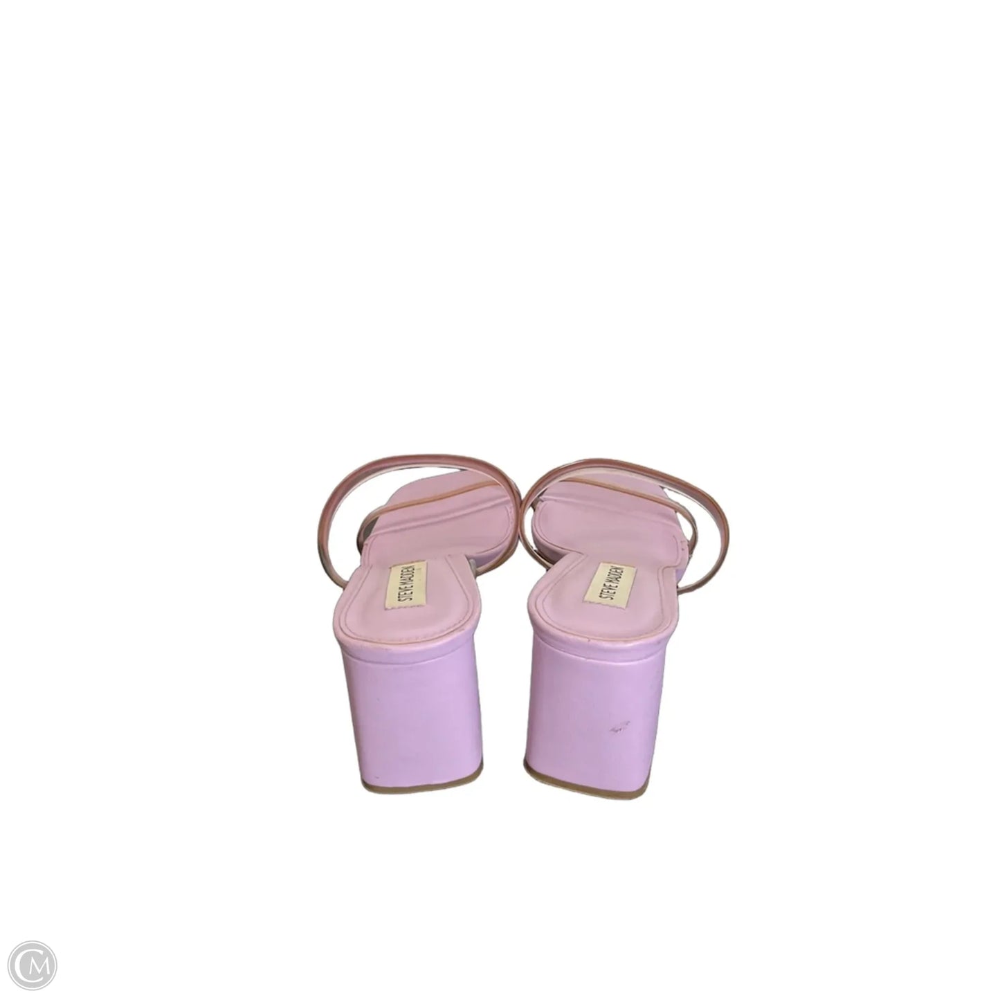 Sandals Heels Block By Steve Madden In Purple, Size: 7