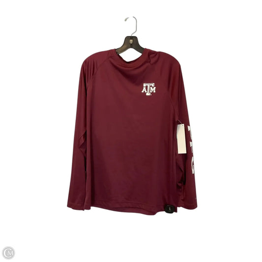 Top Long Sleeve By Columbia In Red, Size: S