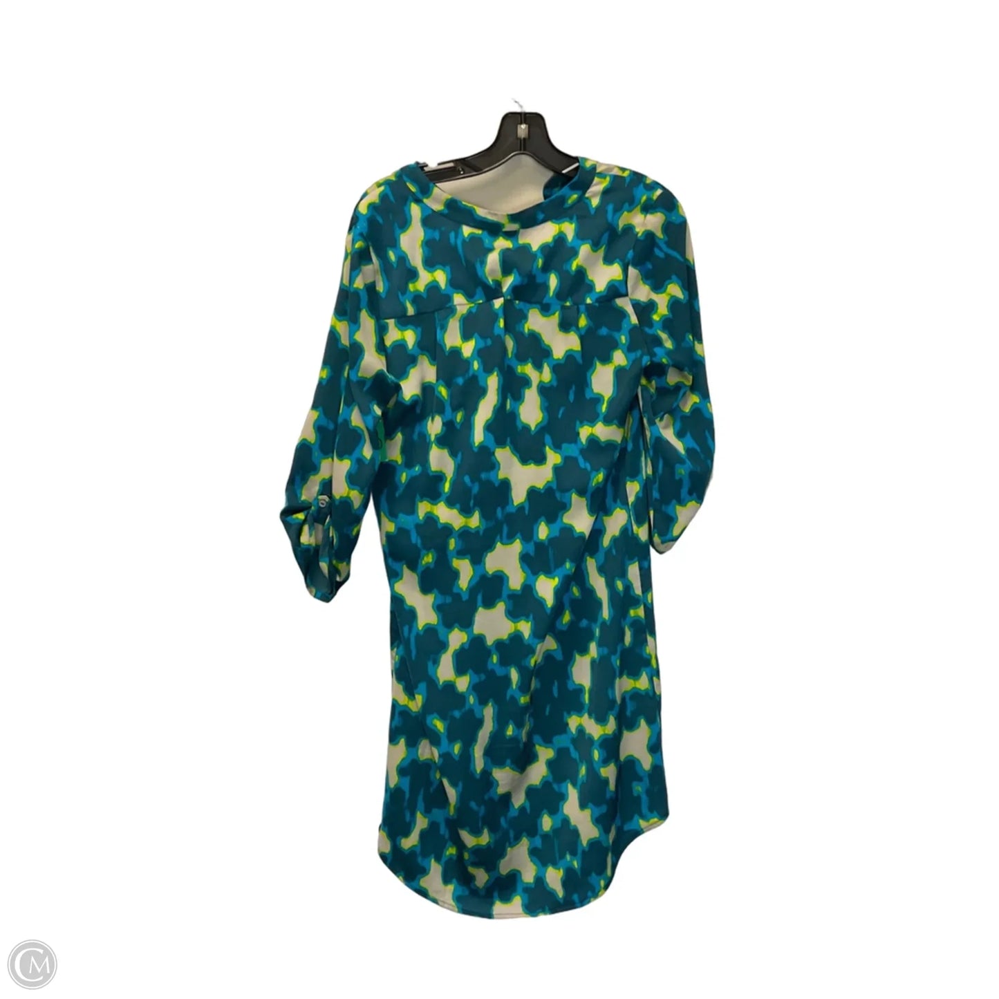 Dress Casual Short By Lilla P In Blue & Green, Size: S