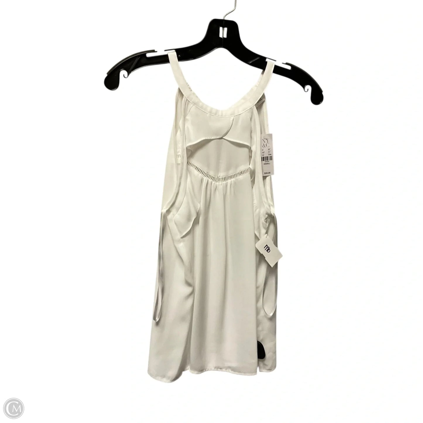 Top Sleeveless By New York And Co In White, Size: Xs