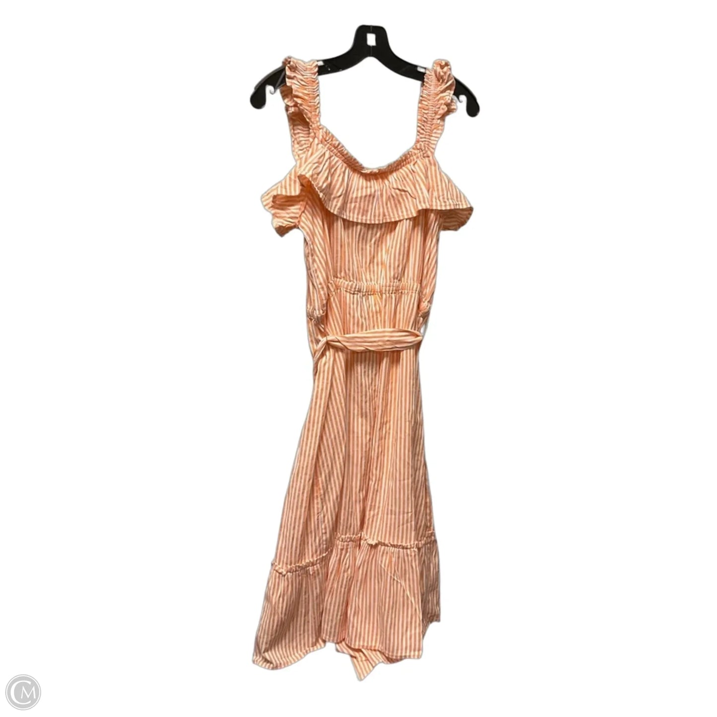 Dress Casual Midi By Michael By Michael Kors In Coral, Size: Xl