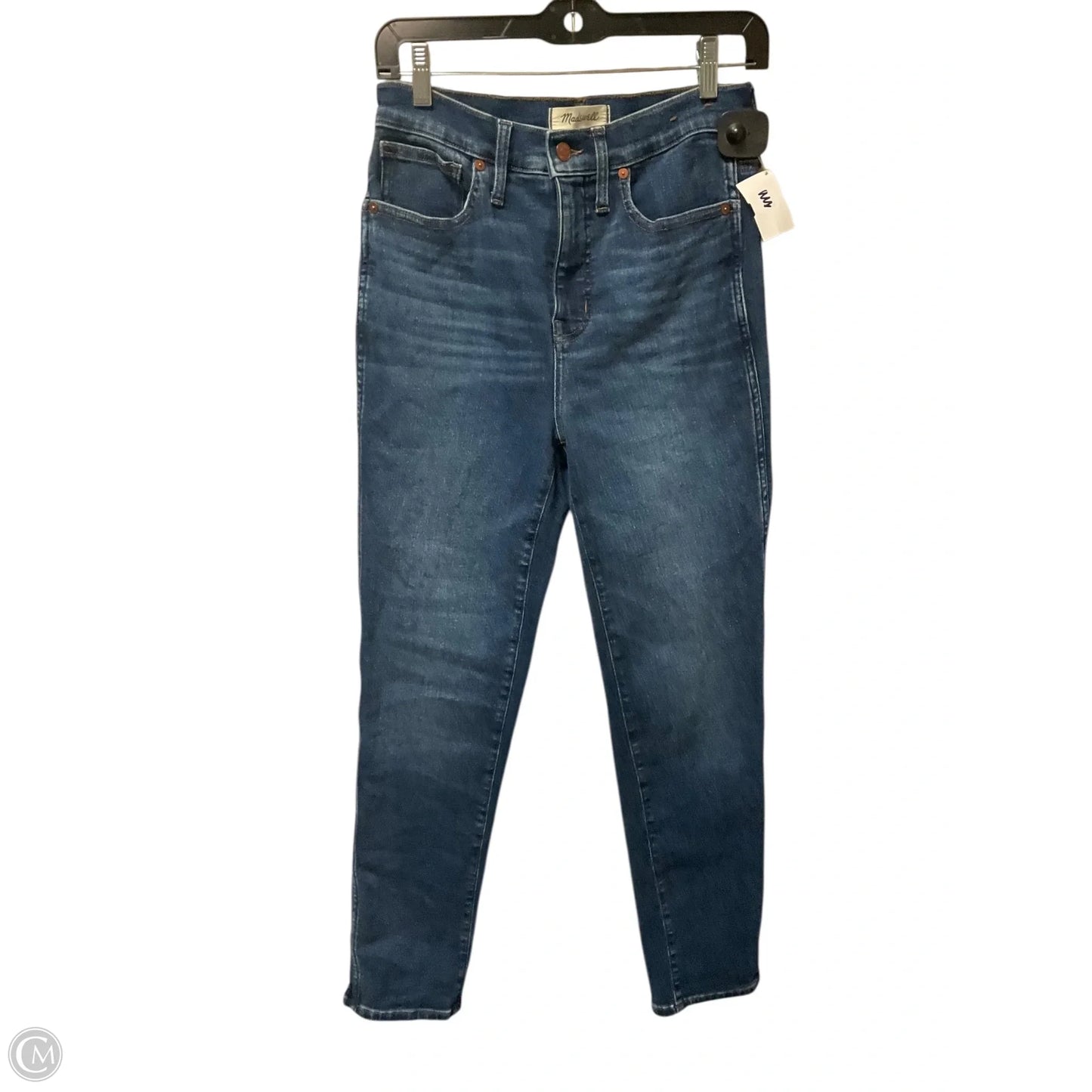 Jeans Skinny By Madewell In Blue Denim, Size: 4