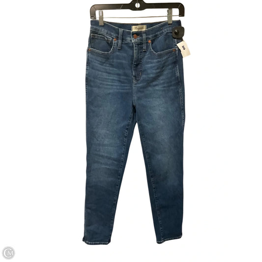 Jeans Skinny By Madewell In Blue Denim, Size: 4