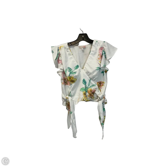 Top Short Sleeve By Gianni Bini In White, Size: S