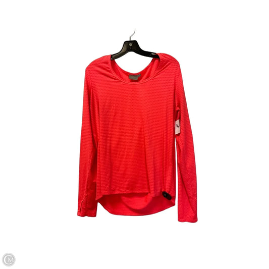 Athletic Top Long Sleeve Collar By Athleta In Pink, Size: Xl