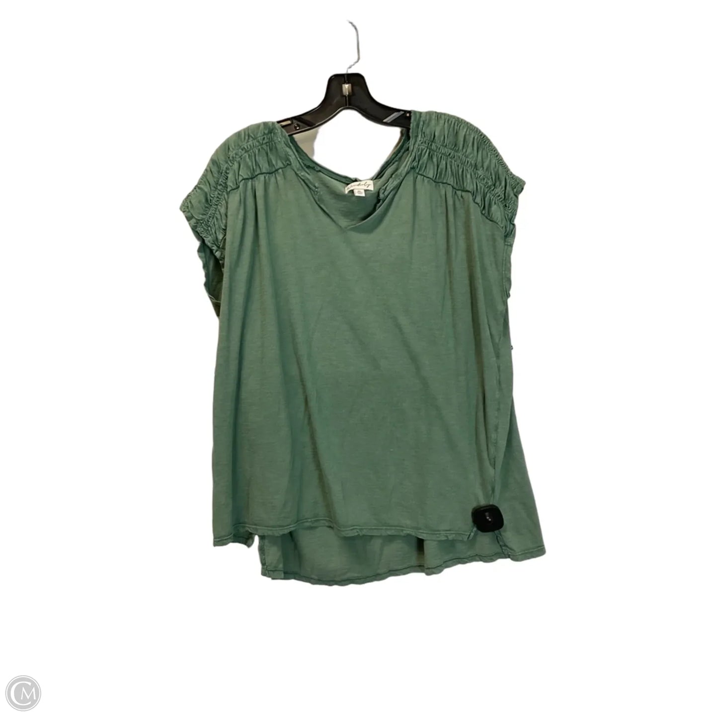 Top Sleeveless By Wonderly In Green, Size: Xl