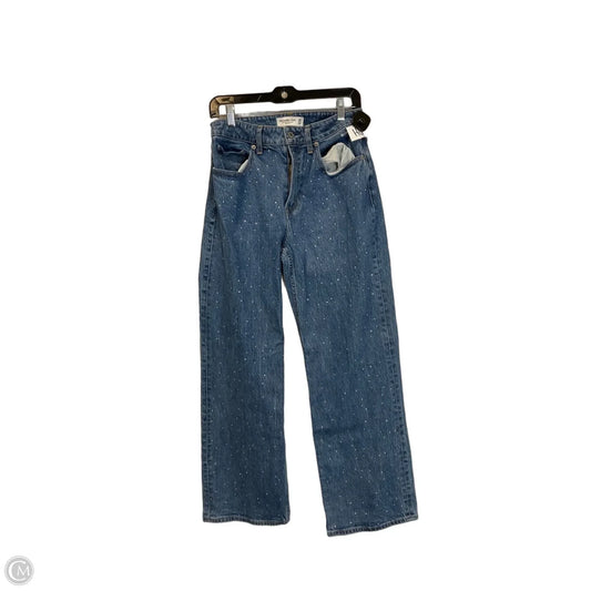 Jeans Wide Leg By Abercrombie And Fitch In Blue Denim, Size: 6