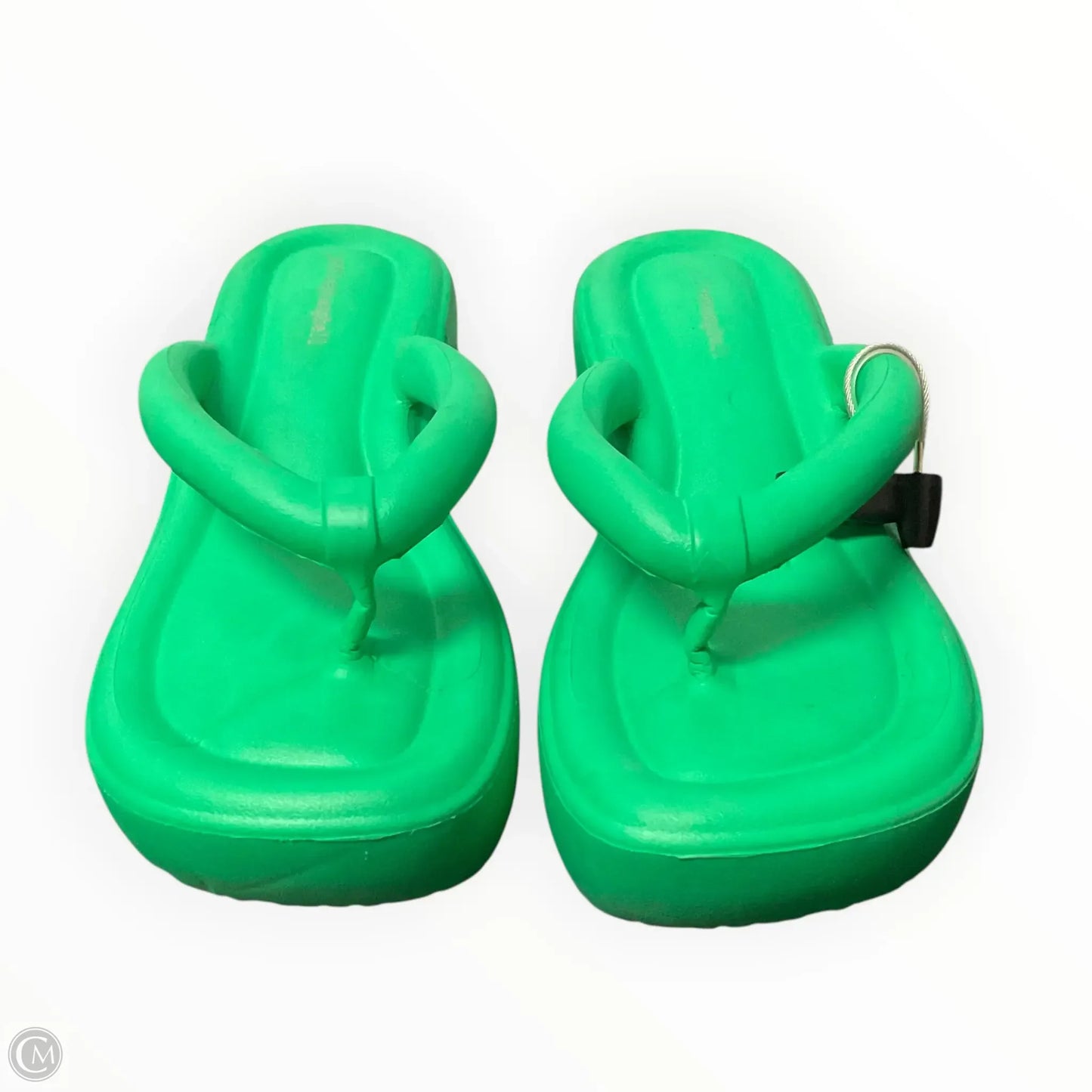 Sandals Heels Platform By Jeffrey Campbell In Green, Size: 10