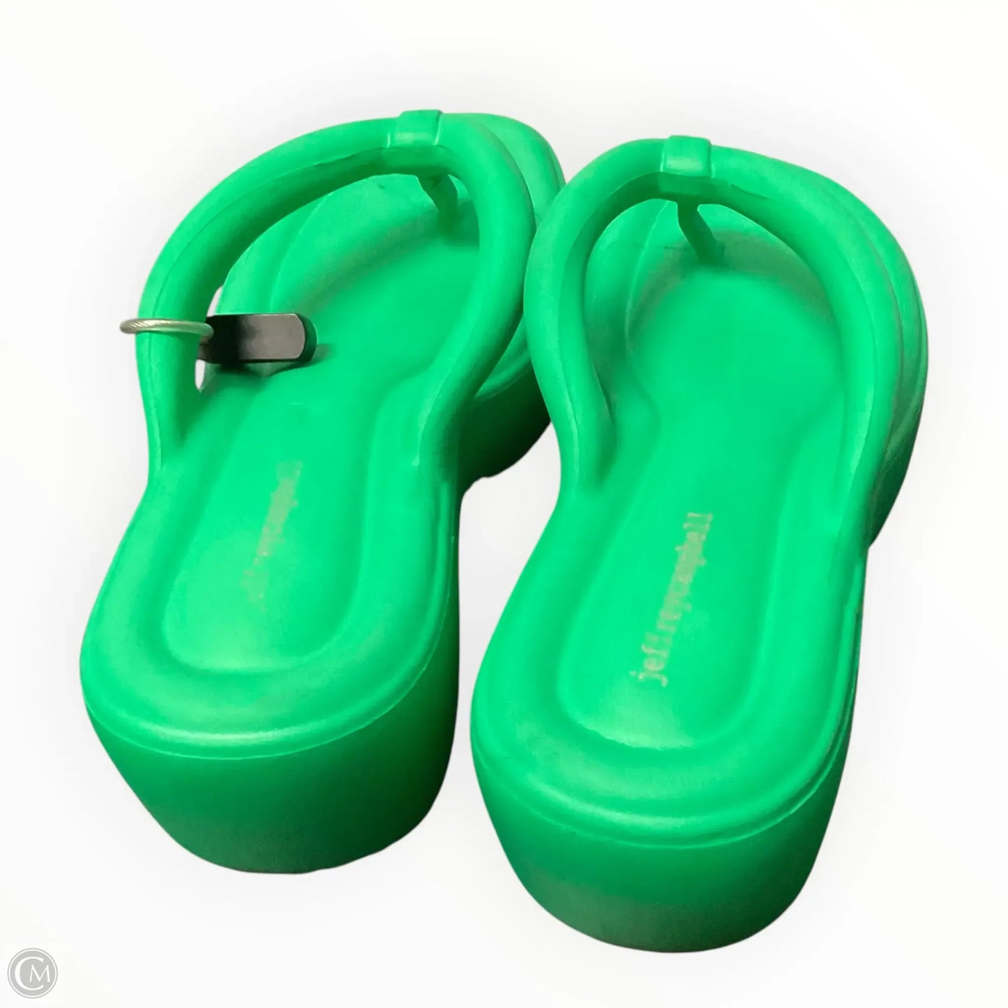 Sandals Heels Platform By Jeffrey Campbell In Green, Size: 10