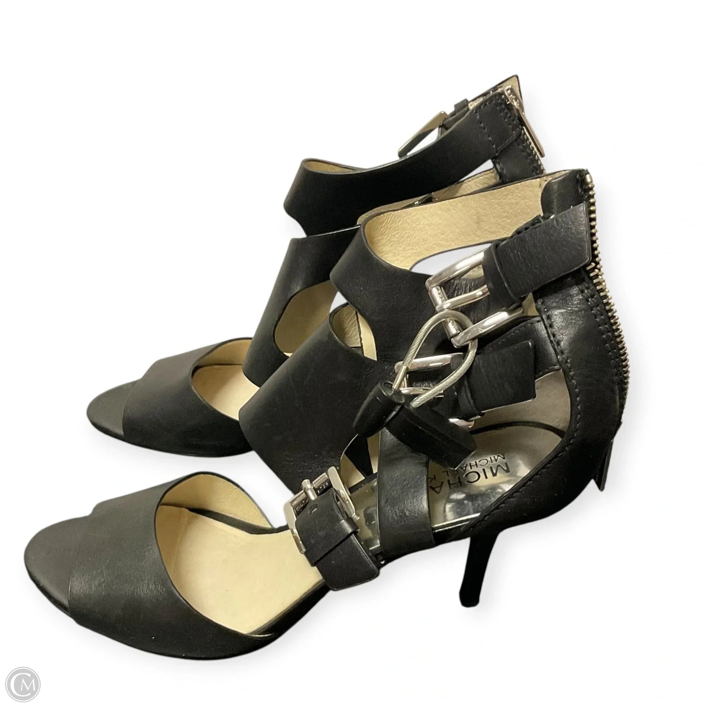 Sandals Designer By Michael Kors In Black, Size: 8