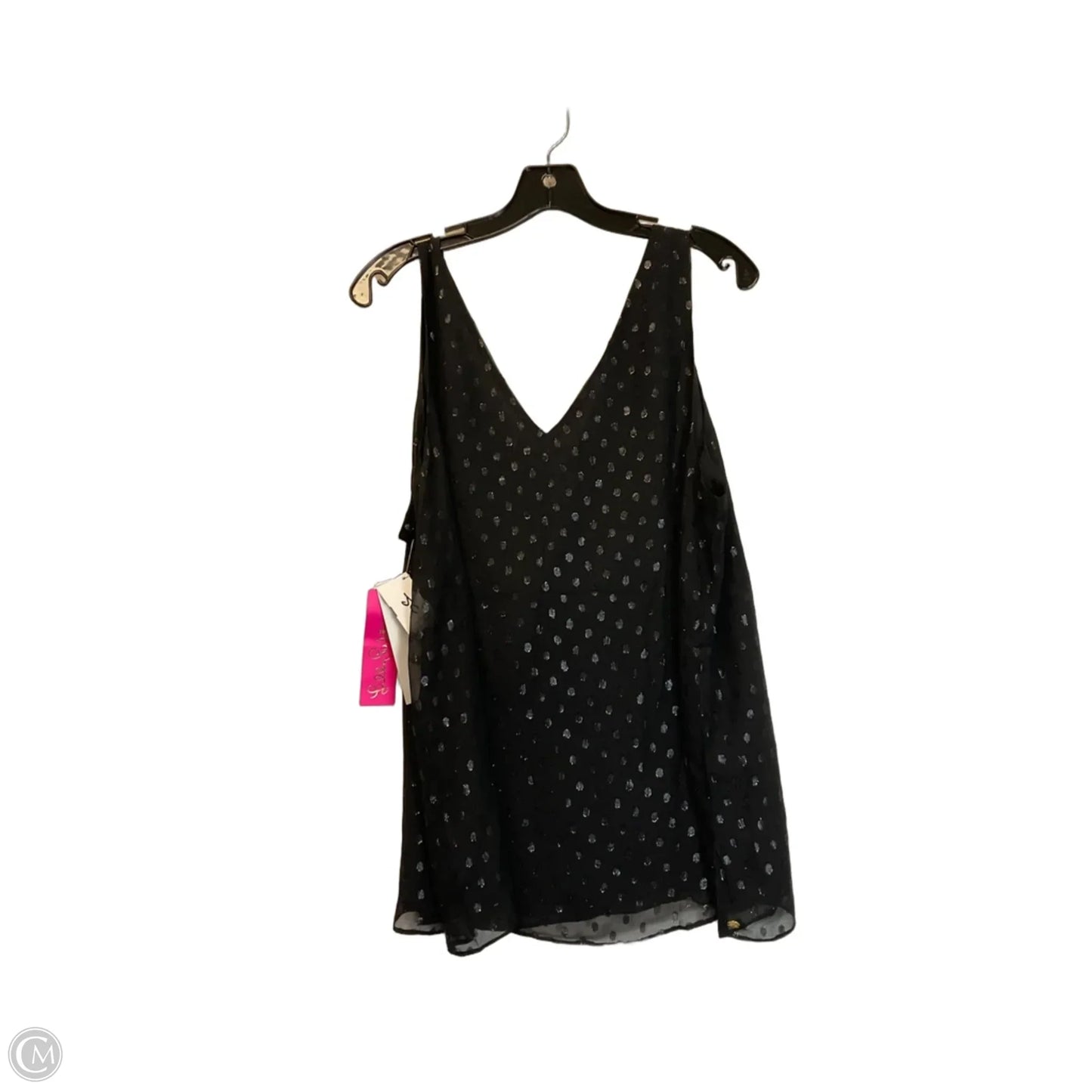 Top Sleeveless Designer By Lilly Pulitzer In Black, Size: Xl