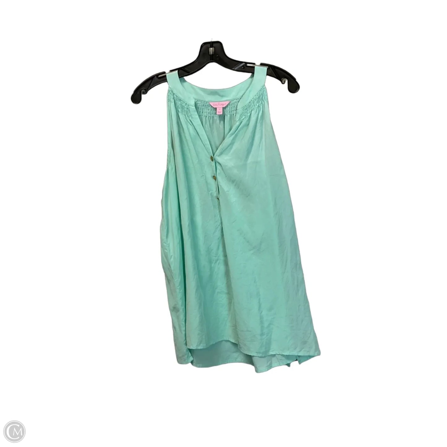 Top Sleeveless Designer By Lilly Pulitzer In Teal, Size: Xl
