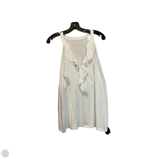 Top Sleeveless Designer By Lilly Pulitzer In White, Size: Xl
